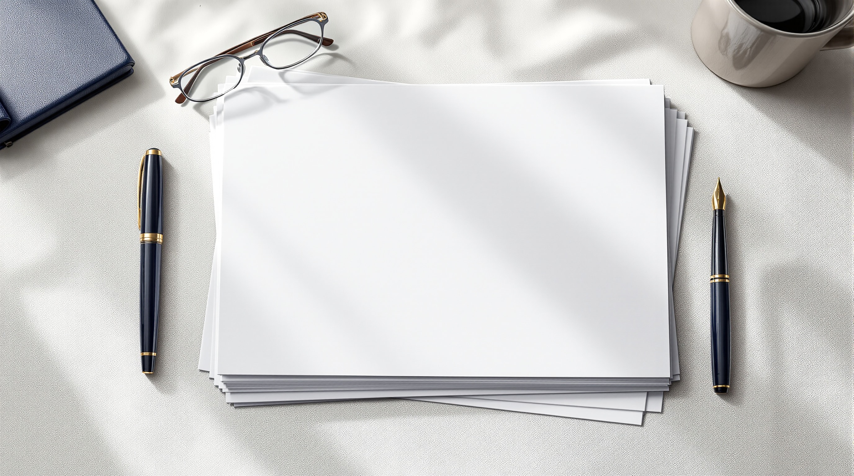 Reference documents and reading glasses on a desk, representing careful sourcing