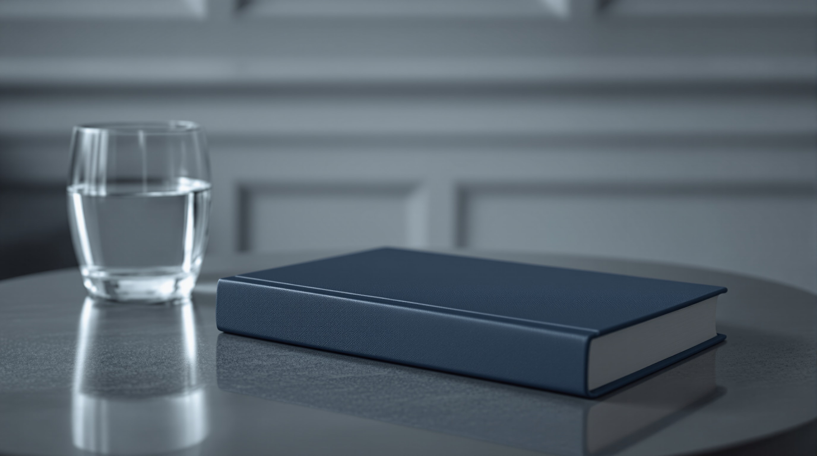 A reference book on a library table